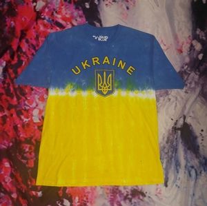 Ukraine Liquid Blue Tie Dye T-shirt